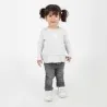 T-shirt côtelé bébé avec volant et cut out cœur - KONTAKT