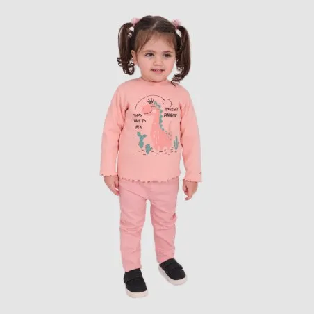 T-shirt côtelé bébé manches longues DINOSAUR - KONTAKT