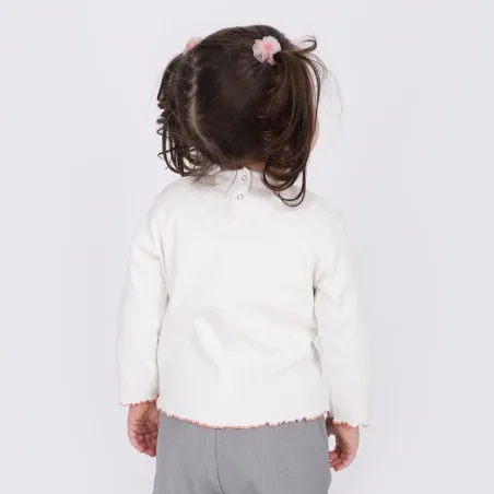 T-shirt côtelé bébé manches longues KONTAKT - KONTAKT