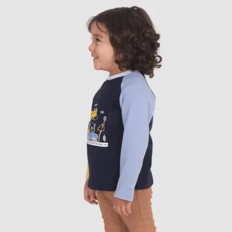 T-shirt côtelé bébé manches longues VOITURE - KONTAKT