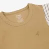 T-shirt côtelé femme manches à volant en chaine et trame - KONTAKT