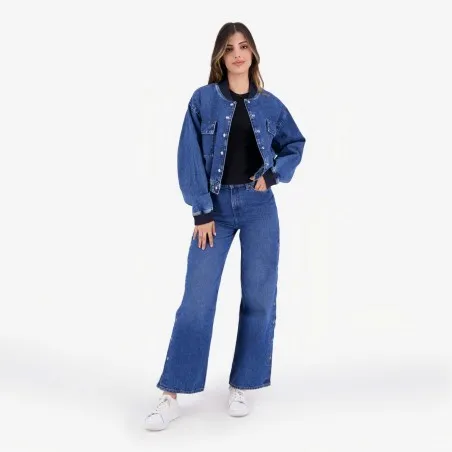 T-shirt côtelé femme manches à volant en chaine et trame - KONTAKT