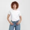 T-shirt côtelé femme manches courtes avec cordon de serrage - KONTAKT