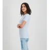 T-shirt côtelé femme manches courtes basic - KONTAKT