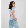 T-shirt côtelé femme manches courtes basic - KONTAKT