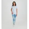 T-shirt côtelé femme manches courtes basic - KONTAKT