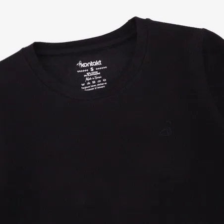 T-shirt côtelé femme manches longues - KONTAKT