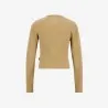 T-shirt côtelé femme manches longues avec patte boutonnage - KONTAKT