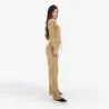 T-shirt côtelé femme manches longues avec patte boutonnage - KONTAKT