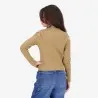 T-shirt côtelé fille avec épaules dénudées - KONTAKT