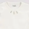 T-shirt côtelé fille manches longues avec cut out fleur - KONTAKT