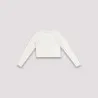T-shirt côtelé fille manches longues avec cut out fleur - KONTAKT