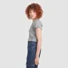 T-shirt crop côtelé femme manches courtes COOL GIRL - KONTAKT