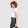 T-shirt crop côtelé femme manches courtes MISS CATASTROPHE - KONTAKT