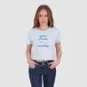 T-shirt crop côtelé femme manches courtes YOU LOOK ???? TODAY - KONTAKT