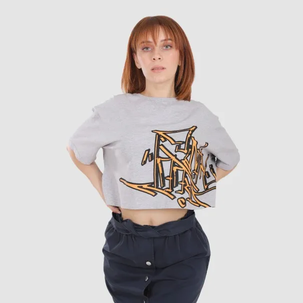 T-shirt crop femme GRAFFITI - KONTAKT