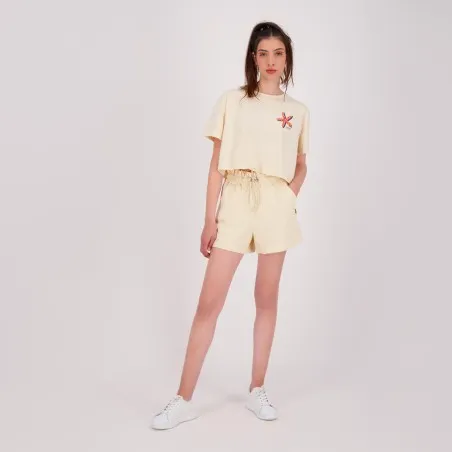 T-shirt crop femme manches courtes ETOILE DE MER ET PERLE - KONTAKT