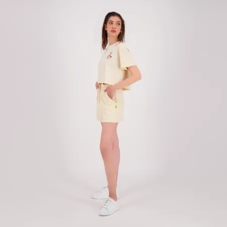 T-shirt crop femme manches courtes ETOILE DE MER ET PERLE - KONTAKT