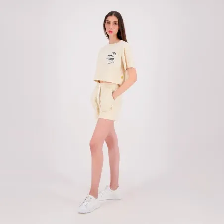 T-shirt crop femme manches courtes WARNING - KONTAKT
