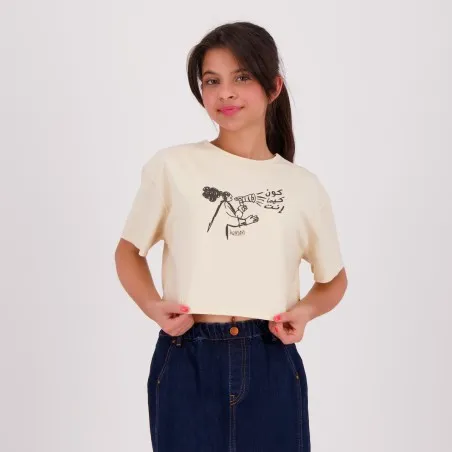 T-shirt crop fille - KONTAKT