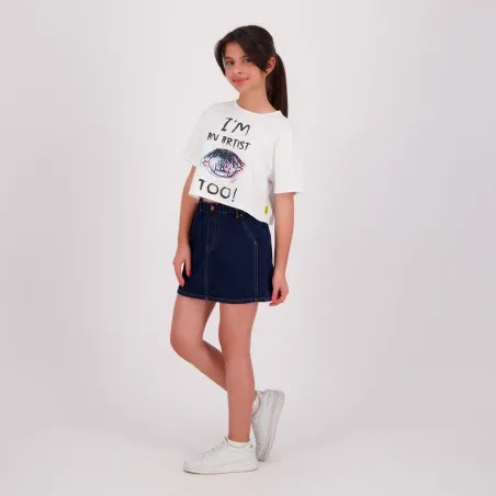 T-shirt crop fille I'M AN ARTIST TOO ! - KONTAKT