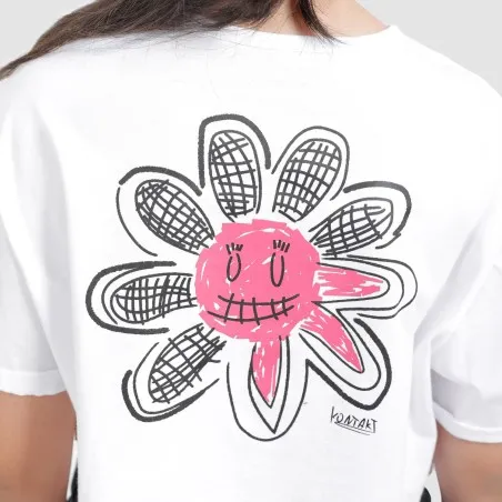 T-shirt crop fille manches courtes avec revers MISS ADORABLE - KONTAKT