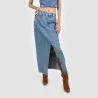 Jupe maxi femme en jeans - MAHA - KONTAKT