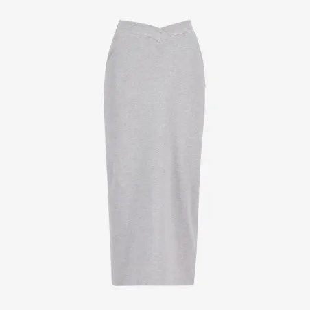 Jupe midi femme avec bande à la taille croisée - KONTAKT