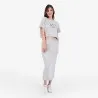 Jupe midi femme avec bande à la taille croisée - KONTAKT