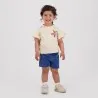 T-shirt bébé fille manches courtes avec volant STARFISH - KONTAKT