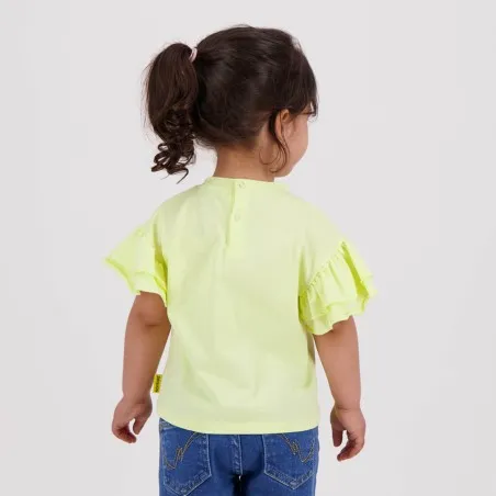 T-shirt bébé fille manches courtes avec volant TURTLE - KONTAKT