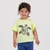 T-shirt bébé fille manches courtes avec volant TURTLE - KONTAKT