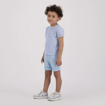 T-shirt bébé garçon manches courtes avec bande rectiligne - KONTAKT