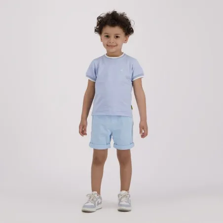 T-shirt bébé garçon manches courtes avec bande rectiligne - KONTAKT