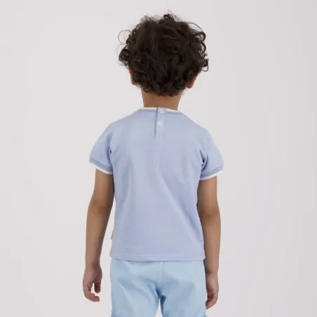 T-shirt bébé garçon manches courtes avec bande rectiligne - KONTAKT