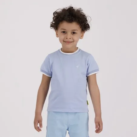 T-shirt bébé garçon manches courtes avec bande rectiligne - KONTAKT