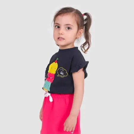 T-shirt bébé manches courtes avec volant - KONTAKT