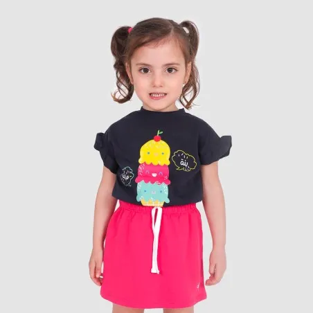 T-shirt bébé manches courtes avec volant - KONTAKT