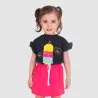 T-shirt bébé manches courtes avec volant - KONTAKT