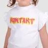 T-shirt bébé manches courtes avec volant KONTAKT - KONTAKT