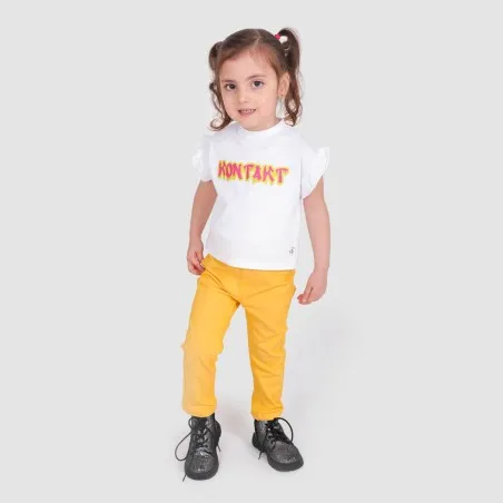 T-shirt bébé manches courtes avec volant KONTAKT - KONTAKT