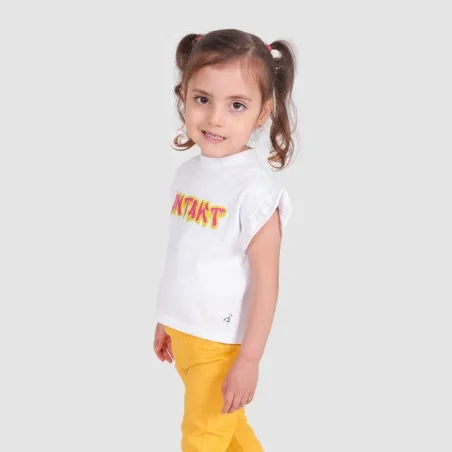 T-shirt bébé manches courtes avec volant KONTAKT - KONTAKT