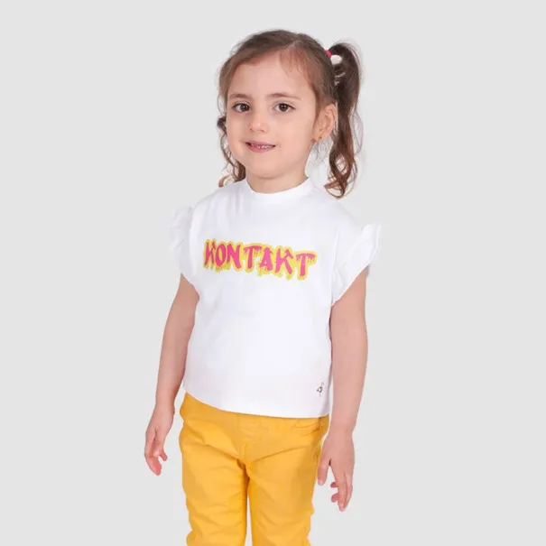 T-shirt bébé manches courtes avec volant KONTAKT - KONTAKT