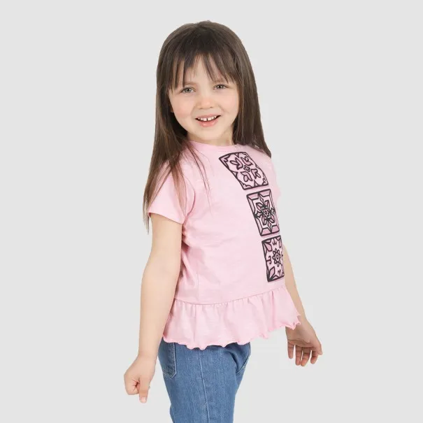 T-shirt bébé manches courtes avec volant MAJOLIQUE - KONTAKT