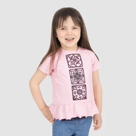 T-shirt bébé manches courtes avec volant MAJOLIQUE - KONTAKT