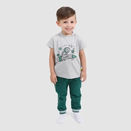 T-shirt bébé manches courtes SPACE BOY - KONTAKT