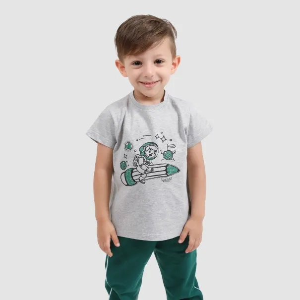 T-shirt bébé manches courtes SPACE BOY - KONTAKT