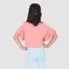 T-shirt crop fille manches courtes avec volant - KONTAKT