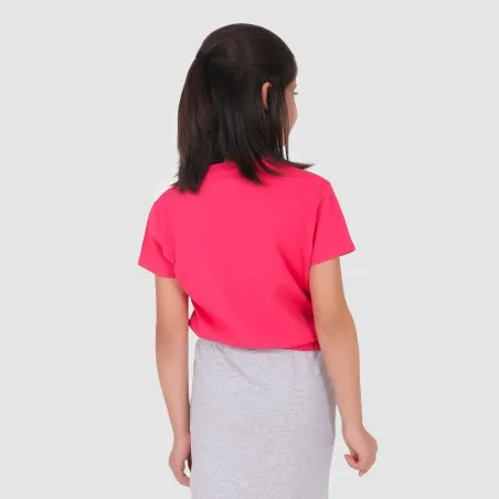 T-shirt crop fille manches courtes bas élastique KONTAKT - KONTAKT