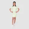 T-shirt crop fille manches courtes bas élastique Tie Dye - KONTAKT
